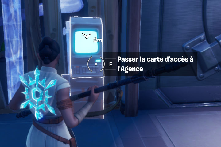 Fortnite : Ouvrir des portes verrouillées par un scanner d'identité, défi semaine 1 saison 2