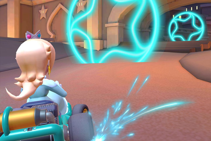 Mario Kart Tour : Passez à travers 10 anneaux créés par un anneau turbo, astuce pour le défi