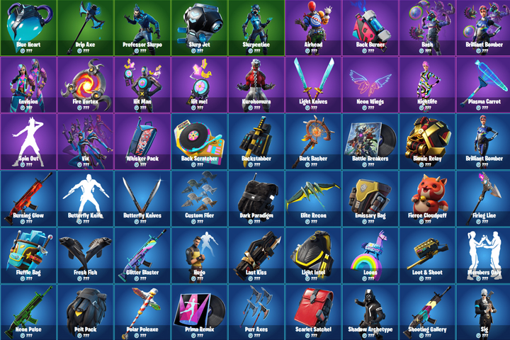 Tous les skins Fortnite qui ne sont pas encore sortis dans la boutique