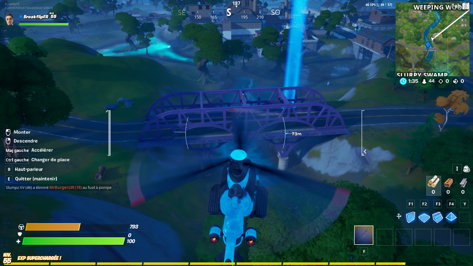 Défi : Visiter les ponts en acier rouge, jaune, vert, bleu et violet