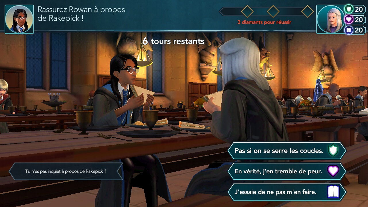 4e année : Comment rassurer Rowan à propos de Rakepick ?