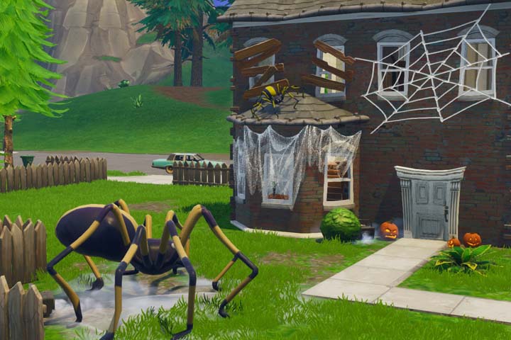 fortnite-halloween-araignées-pleasant-park
