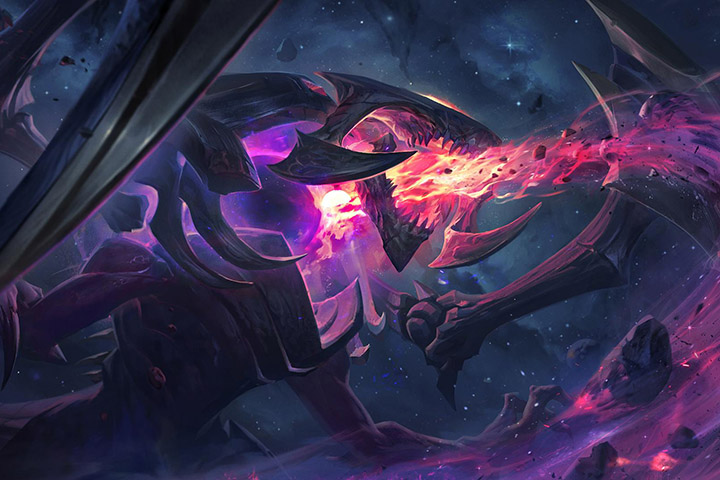 LoL : Skin Cho'Gath du Pulsar Sombre pour la fondation Make-A-Wish
