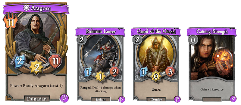 Un aperçu de quelques cartes révélées