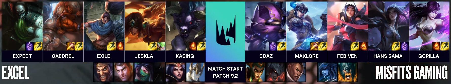 Excel surprend Misfits