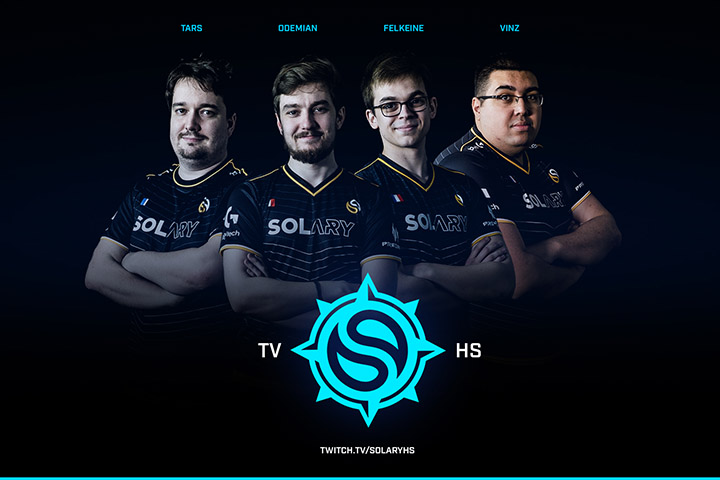 Annonce Solary 26 février : Ouverture d'une chaîne Hearthstone, recrutement de Vinz, Odemian, Tars, Felkeine