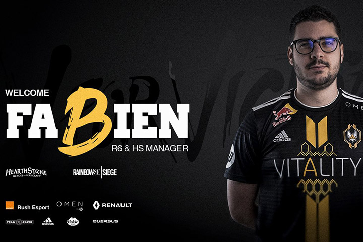 Vitality recrute Fabien Bacquet, nouveau manager Hearthstone et Rainbow 6 Siege