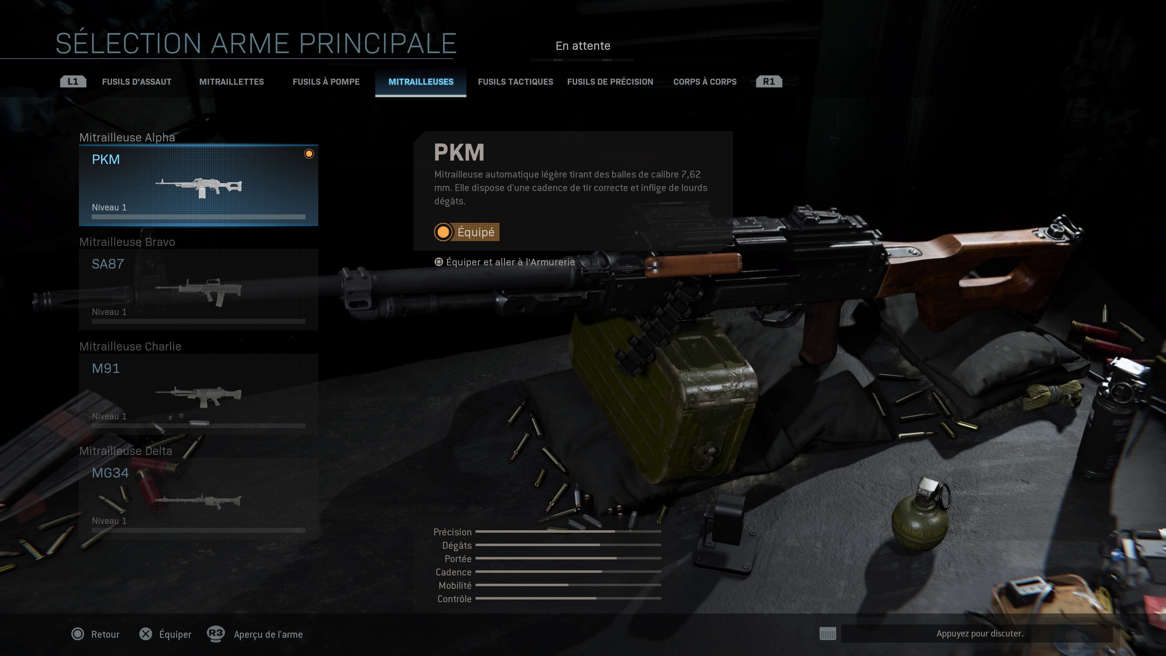 Les meilleures armes de COD MW