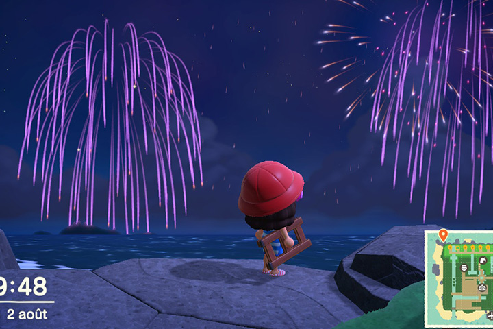 Feux d'artifice dans Animal Crossing : New Horizons, dates et infos