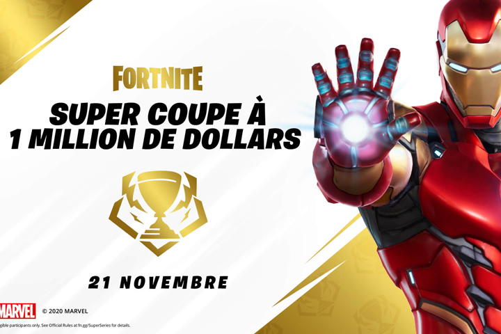 Super cup à 1 million de dollars sur Fortnite, comment y participer ?