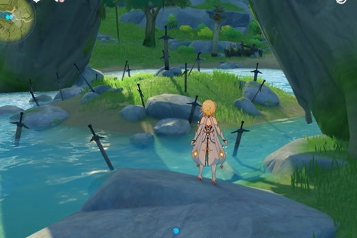 Trouver et briser les 3 sceaux du cimetière d'épées sur Genshin Impact