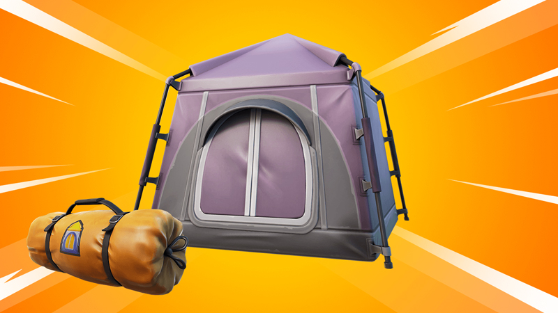 Entreposer des objets dans une tente sur Fortnite, défi saison 1 chapitre 3