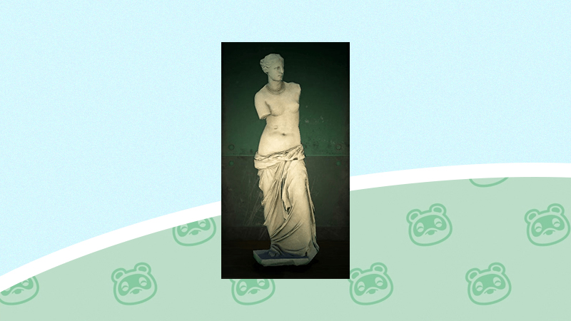 Statue féminine Animal Crossing, vrai ou faux chez Rounard ?