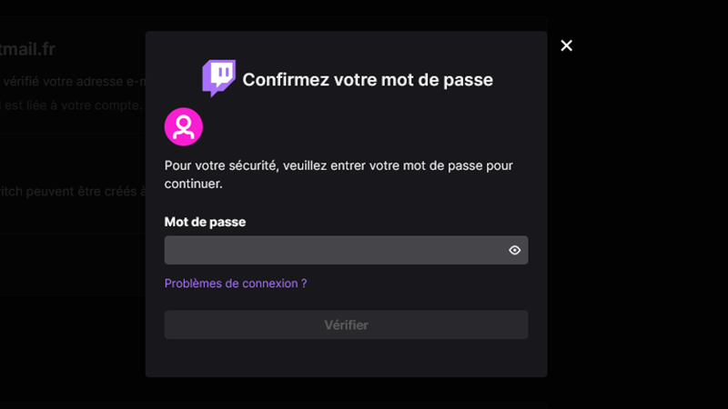 Changer mot de passe Twitch, comment faire ?