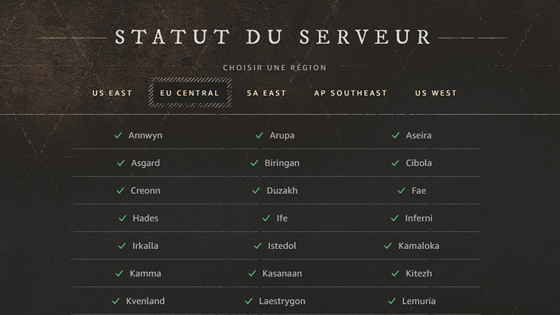 New World server status, comment connaître l'état des serveurs ?