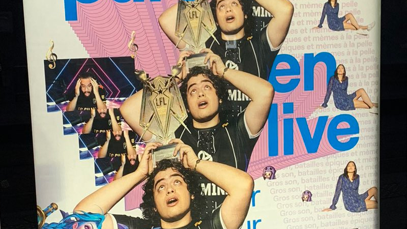 Des affiches Kameto Twitch dans la rue, tout part en live