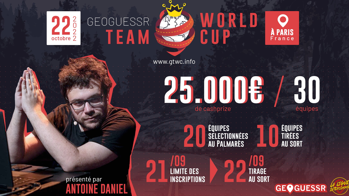 Les Championnat du Monde de Geoguessr présentés par Antoine Daniel en octobre