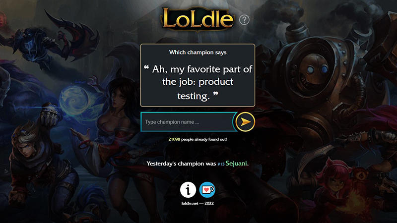 Join the chorus of death. citation Loldle champion, quelle est la réponse de la Quote League of Legends ?