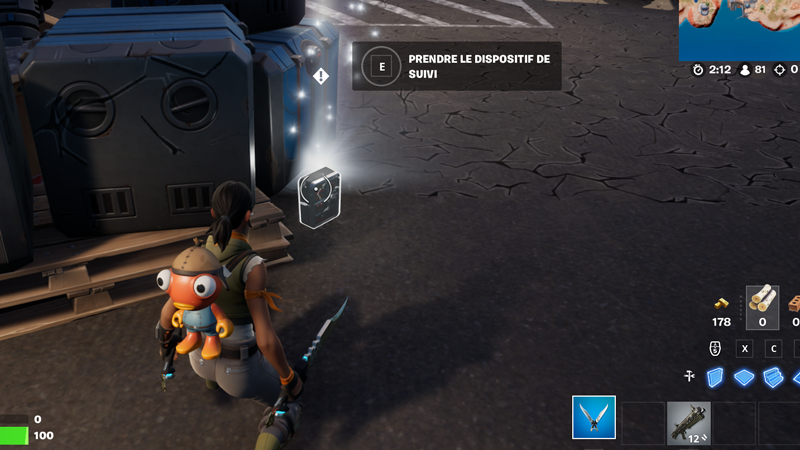 Obtenir un dispositif de suivi à Synapse Station dans Fortnite, défi saison 3, chapitre 3