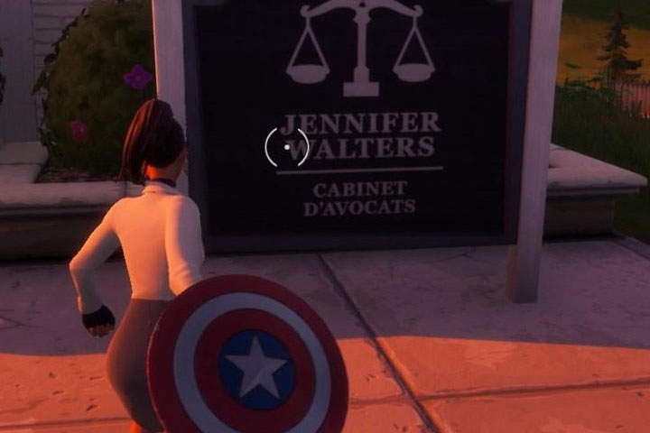 Fortnite : Visiter le cabinet de Jennifer Walters, défi éveil saison 4