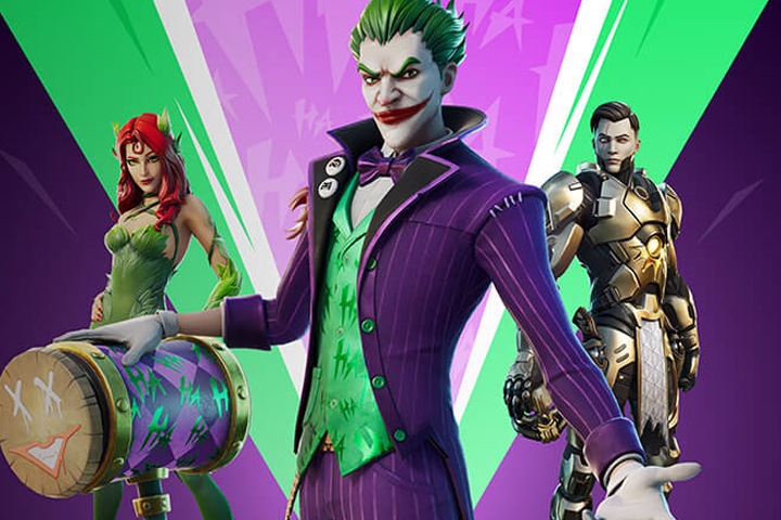 Skin Joker dans Fortnite, infos et prix du pack Dernier rire