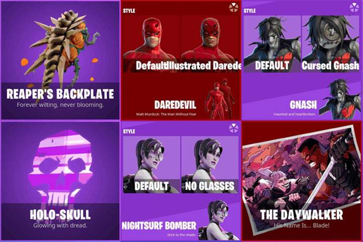 Fortnite : Nouveaux skins leak au 14.30