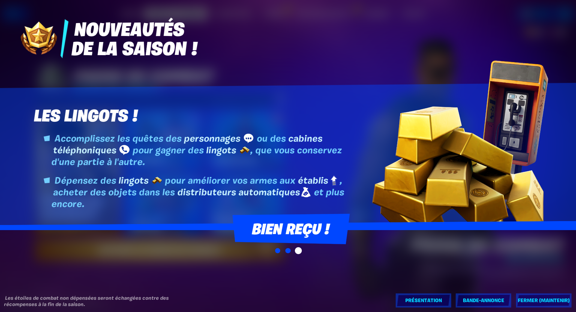 Etabli d'amélioration Fortnite, où sont-ils en saison 1 du chapitre 3 ?
