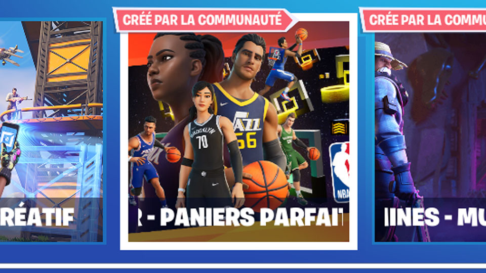 Paniers parfaits Fortnite, faire une partie