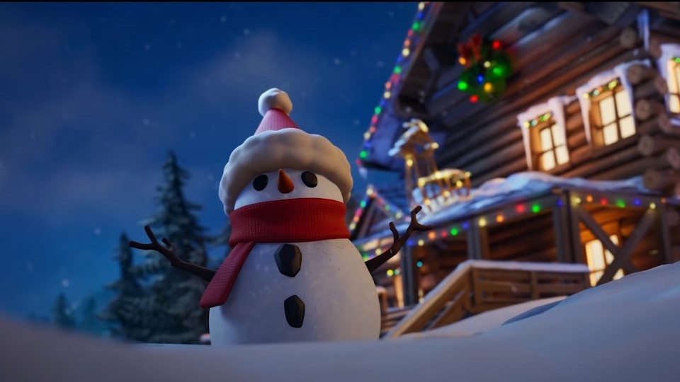 Percuter un bonhomme de neige avec un véhicule, defi de Noel