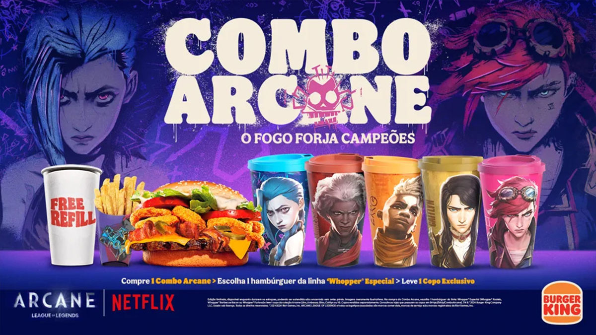Arcane x Burger King : une collaboration pour la sortie de la saison 2 mais pas dans le monde entier !
