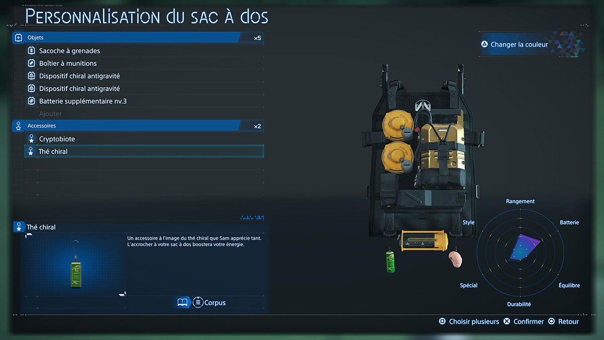 Les meilleurs objets et accessoires de sac à dos dans Death Stranding 2