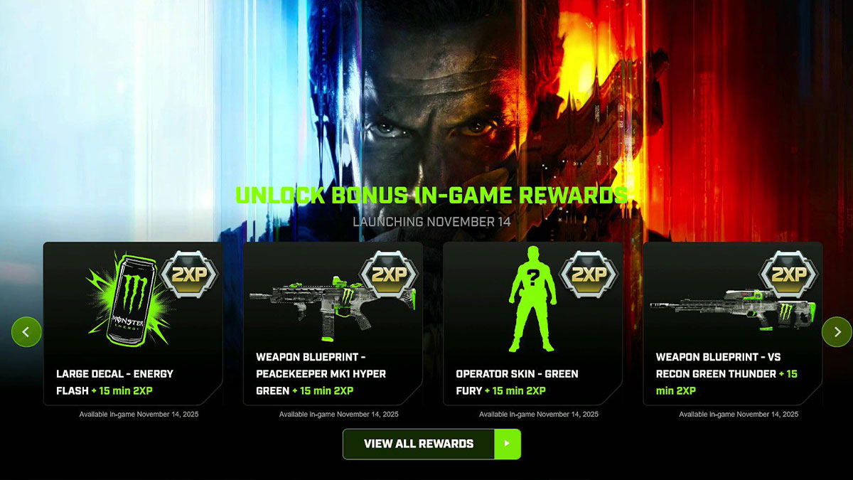 Call of Duty Black Ops 7 : voici toutes les récompenses exclusives avec Monster Energy