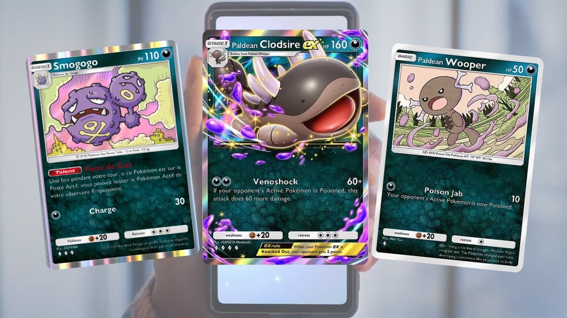 Deck Terraiste de Paldea EX sur Pokémon JCC Pocket : liste de toutes les cartes