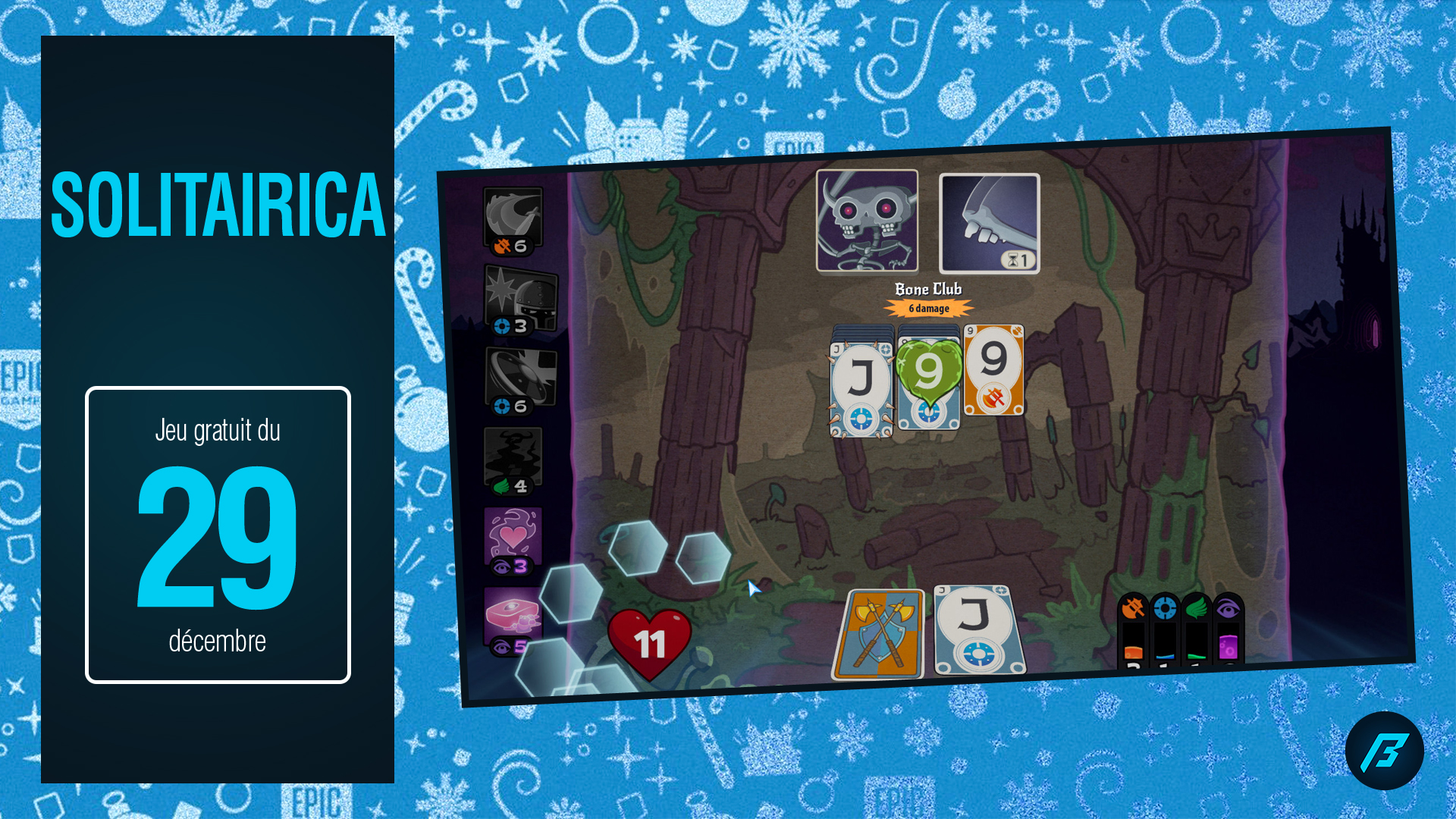 Solitairica, jeu gratuit de l'Epic Games Store du 29 décembre