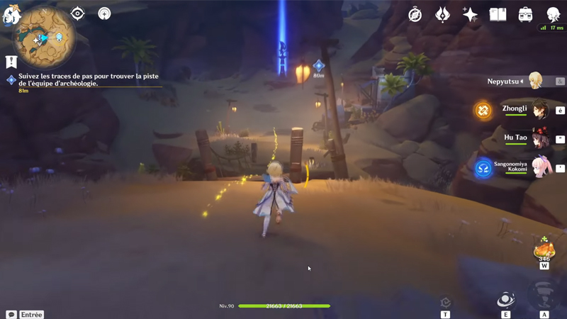 Genshin Impact Perdu dans les sables, comment accomplir la quête ?