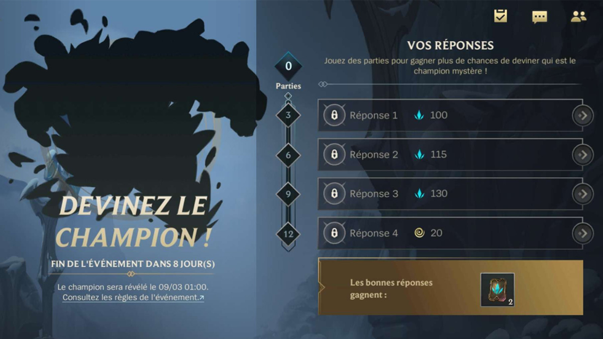 Champion mystère Wild Rift du 2 mars, qui se cache derrière l'image ?