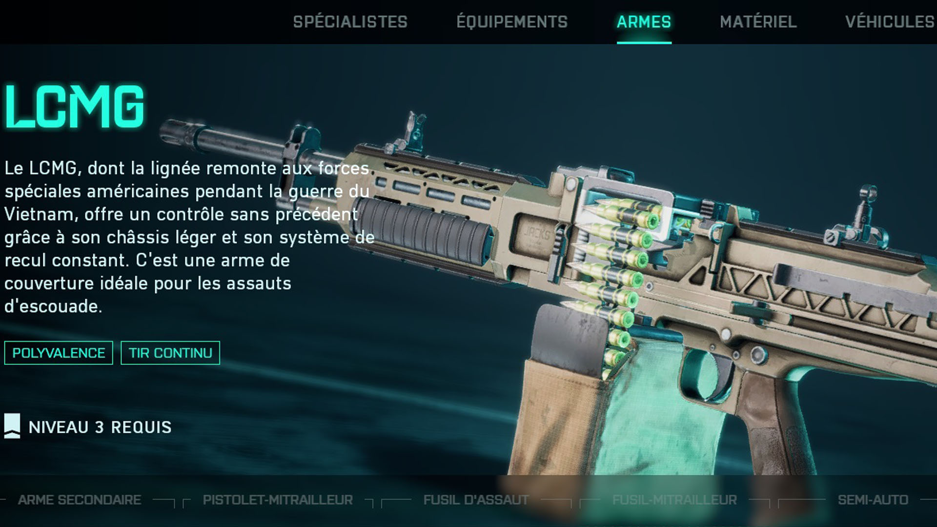 Classe LCMG sur Battlefield 2042, meilleurs accessoires, arme secondaire et gadget