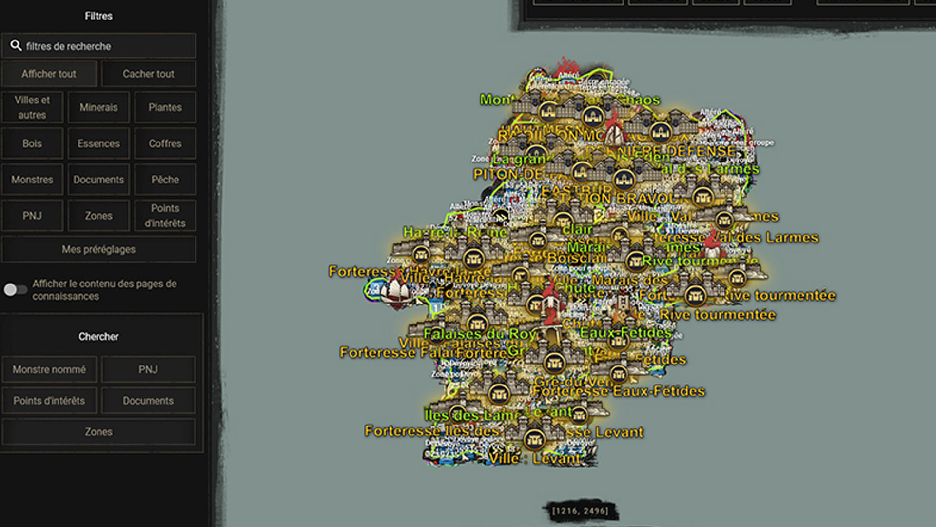 Tessera tiède dans New World, emplacement et où en trouver ?